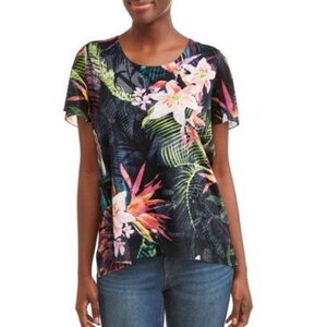 Floral Print Women's Top